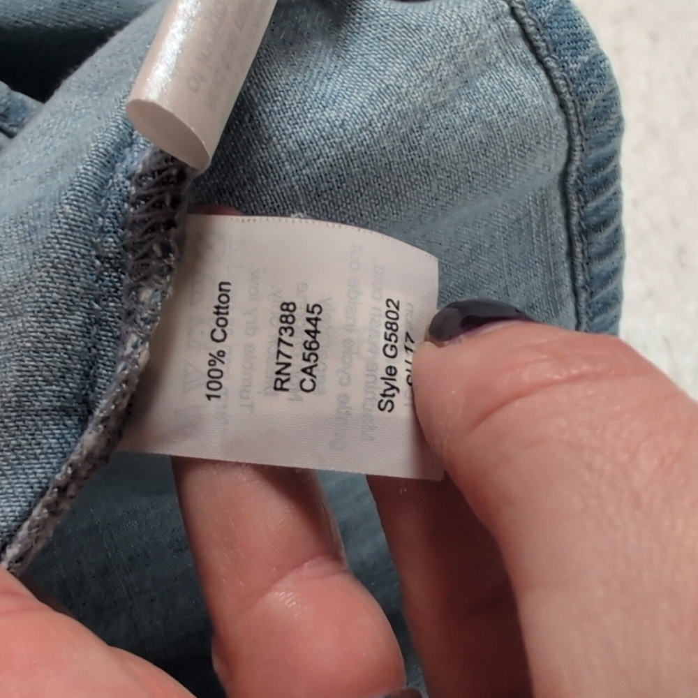 356-Madewell Light Blue Denim Shorts - Picture 4 of 6